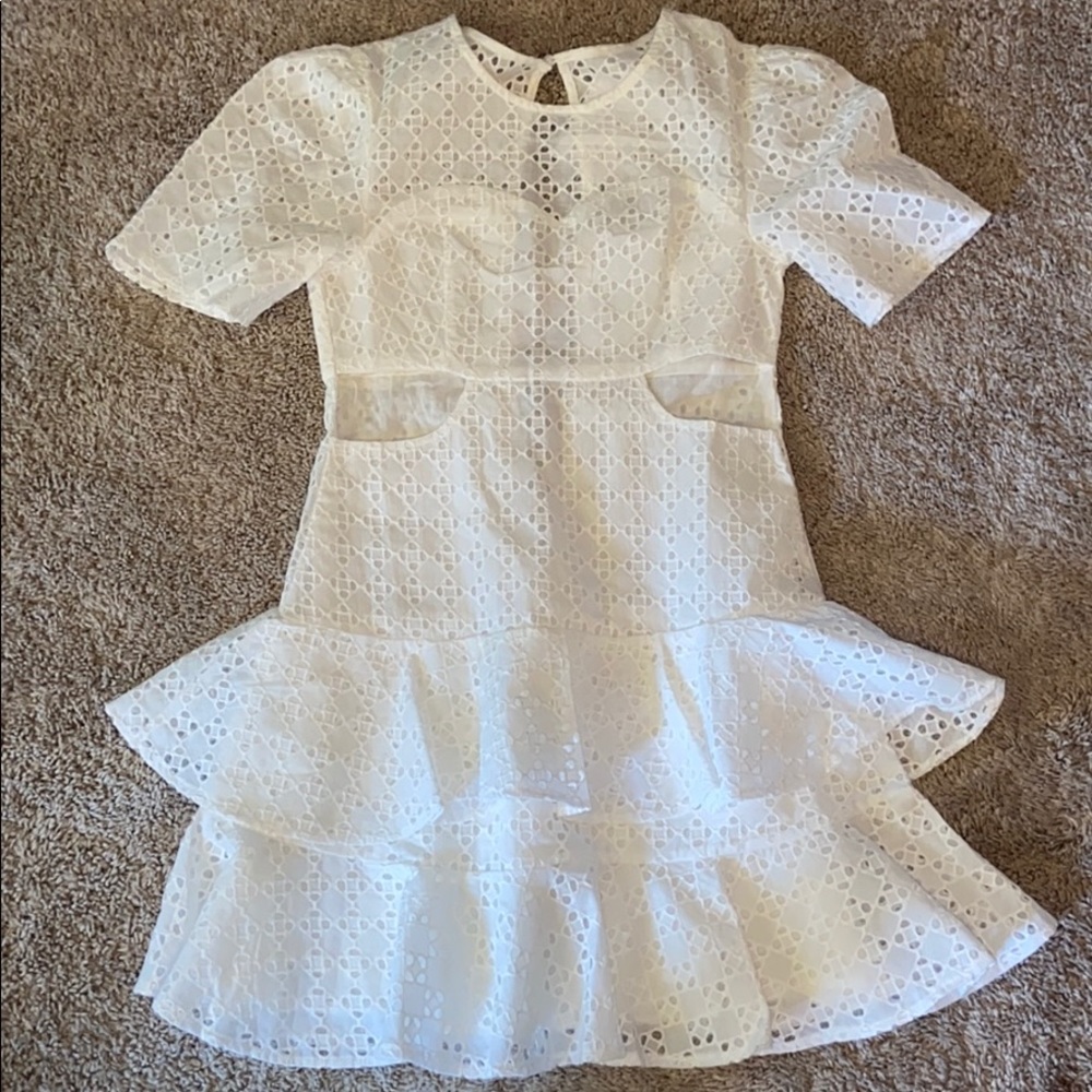 🤍BRAND NEW White Princess Polly Dress🤍